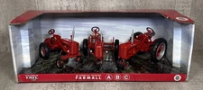 1/16 Ertl McCormick Deering Farmall A B C 3 Piece Tractor Diecast Set