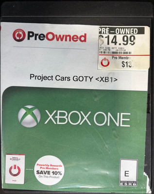 Bandai Project Cars GOTY Game of the Year Edition Racing E Xbox One Car Racing