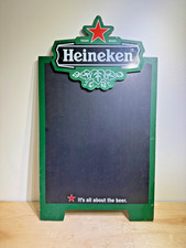 Vintage Heineken Beer Menu Board Sign | Chalkboard LARGE 40"H x 24"W | Man Cave