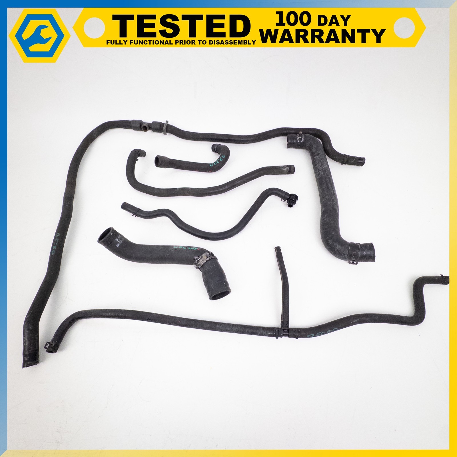 05-13 CHEVROLET CORVETTE C6 6.0L ENGINE RADIATOR COOLANT HEATER HOSE PIPE SET OE