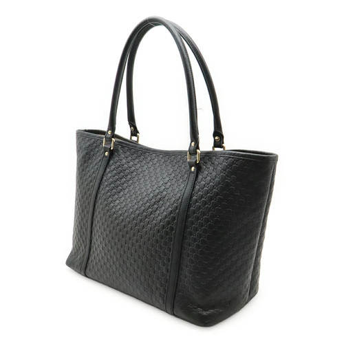 GUCCI 449647 Microguccissima Leather Black Tote Bag #PB15473 - Picture 2 of 8