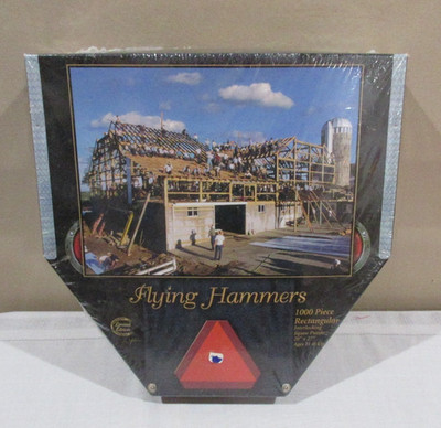 New Sealed Amish Country Jigsaw Puzzle ''Flying Hammers'' 1000 Piece Rectangular