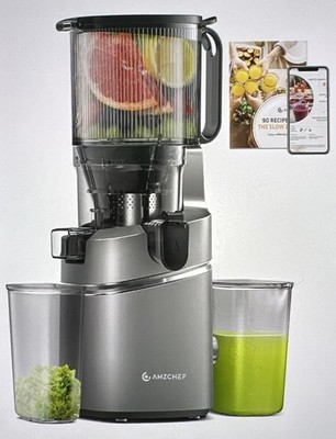 AMZCHEF SJ-036 Cold Press Juicer 250W | 135mm Chute, 1.8L, Triple