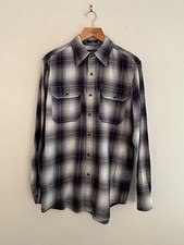 Pendleton Pioneer Fitted Shirt - Blue/Grey Plaid - Men's M