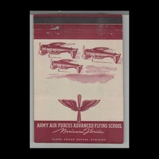 Matchbook Cover - Post Card - US Army AAF Advanced Flying School Marianna, FL