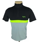 Rapha Mens Jersey Merino Wool Blend Short Sleeve Cycling Shirt Black Gray Size M