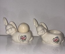Goebel Crystal Rabbit Egg Cup Easter Bunny Egg Holder