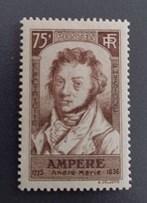 France 1936 310 neuf infime trace  * Ampère