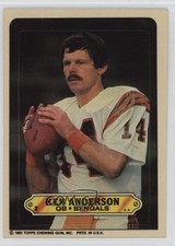 1983 Topps Stickers Ken Anderson #2 1o0