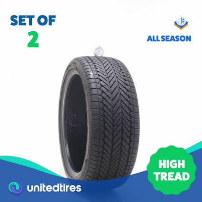 Set of (2) Used 235/40R19 Bridgestone WeatherPeak 96V - 8.5/32