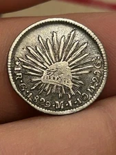Mexico 1829 1 Real Go Guanajuato Scarce