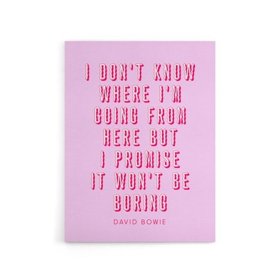 Don't Know Where I'm Going Modern Pink Quote Canvas Wall Art Print
