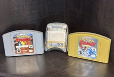Pokemon Stadium 1 and 2 Nintendo 64 N64 Lot w/ Transfer Pak Tested Authentic
