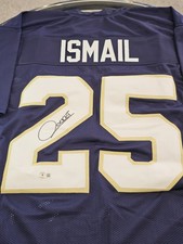 Raghib Rocket Ismail Autographed/Signed Jersey Beckett Sticker Custom Jersey 