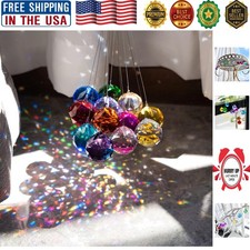 20mm Multi-Color K9 Crystal Glass Hanging Balls - Sparkling Decor Set of 12
