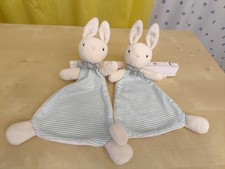 2x Schmusetuch H&M H+M Hase creme mit Streifen + graues Halstuch Kuscheltuch