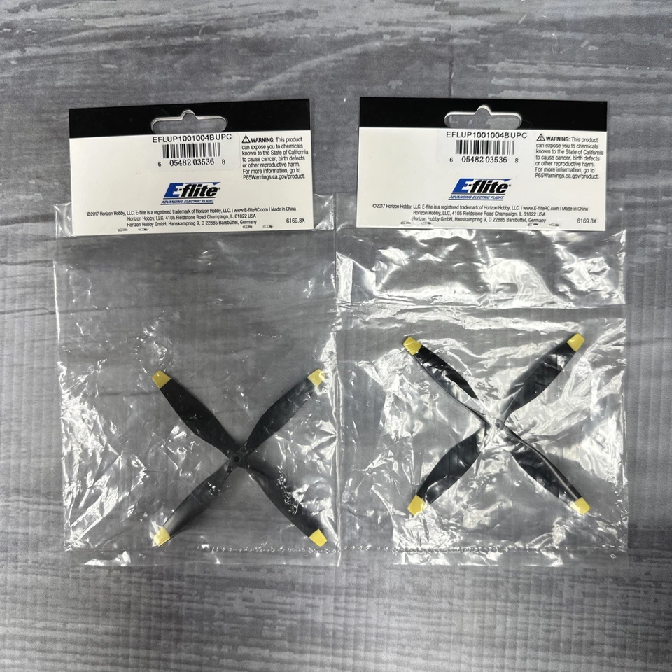 E-FLITE AIRPLANE EFLUP1001004B = 100 X 100MM 4 BLADE PROPELLER ( 2 INCLUDED) - Image 2 of 2