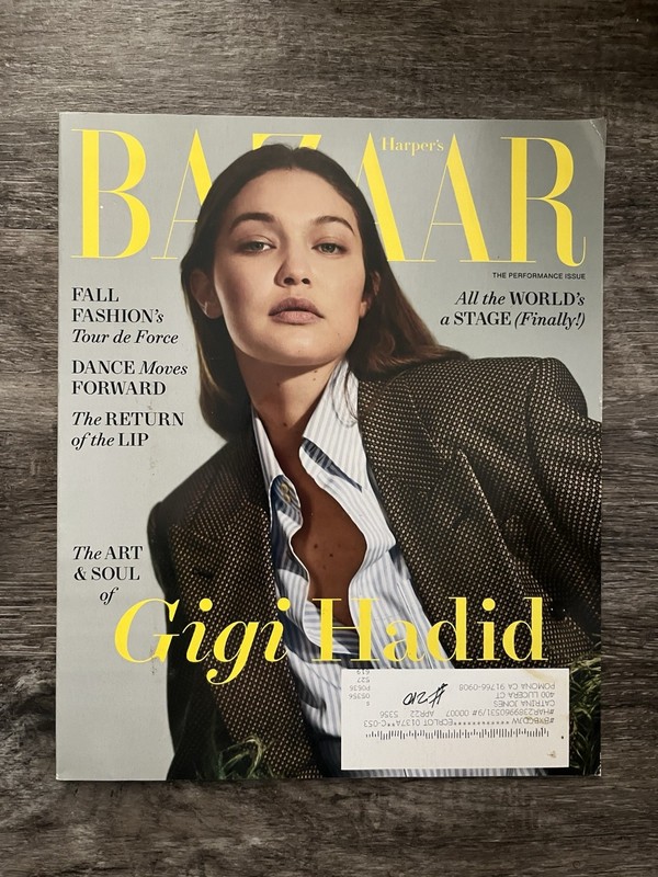 Harper's Bazaar Magazine Gigi Hadid Fall Fashion Thomasin McKenzie Beauty 2021