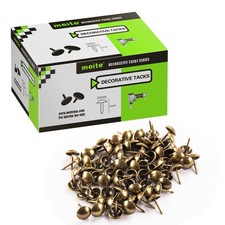 meite Upholstery Tacks 3/4" Diameter 7/8" Length for Sofa Decorative Bronze 