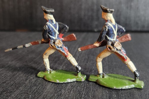 JOHN HILL ~ JOHILLCO ENGLAND 1950s AMERICAN REVOLUTION TOY SOLDIERS SET OF 2 - Picture 3 of 5