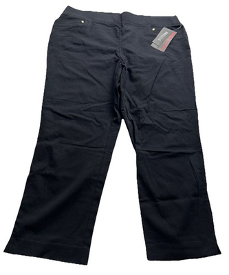 #ad #ad briggs pull on pants 14 Women’s Black Stretch 35x24 $18.99