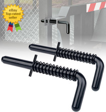 Heavy Duty Steel Trailer Gate Spring Latch Pin Repair Kit Anti Rust Black 819T