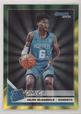 2019 Panini Donruss Rated Rookie Holo Green & Yellow Laser Jalen McDaniels 0r5