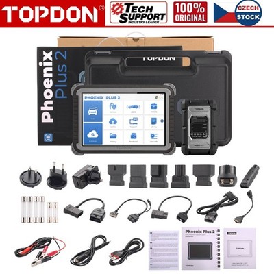 TOPDON Phoenix Plus 2 Car Diagnostic Tool ECU Coding OBD2 Scanner Active Test