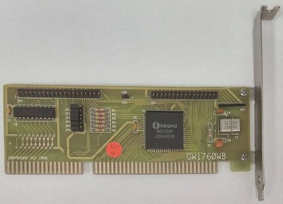 GoodWell / Protech GW1760WB ISA IDE Floppy Controller (Winbond, retro, 1992)
