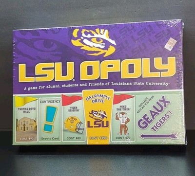 LSU OPOLY Monopoly BOARD GAME Louisiana State University College Sealed