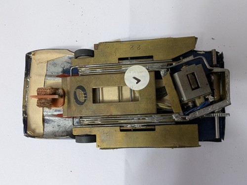 Vintage Phase III anglewinder slot car with Mura B-can Gp 20 motor