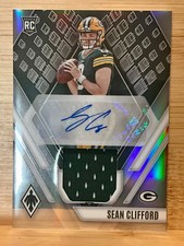 Sean Clifford - Packers, 2023 Phoenix RAJ-SC. Rookie, Patch Auto Card 228/299.. rookie card picture