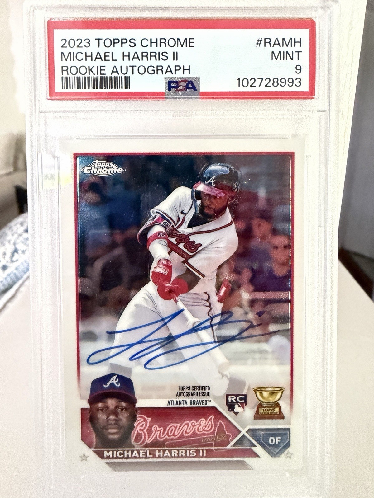 2023 Topps Chrome - Rookie Autographs Michael Harris II #RA-MH (AU, RC)