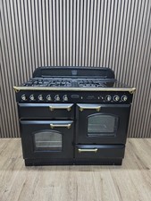 RANGEMASTER CLASSIC 110cm DUALFUEL ⚡️🔥RANGE COOKER IN BLACK AND BRASS