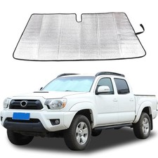 The Original Windshield Sun Shade for Tacoma Reflective Aluminum Foil Silver