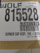 Wolf Black Burner Cap Assembly - 815528