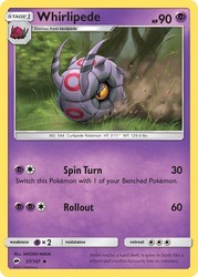 Whirlipede 57/147 Burning Shadows Uncommon