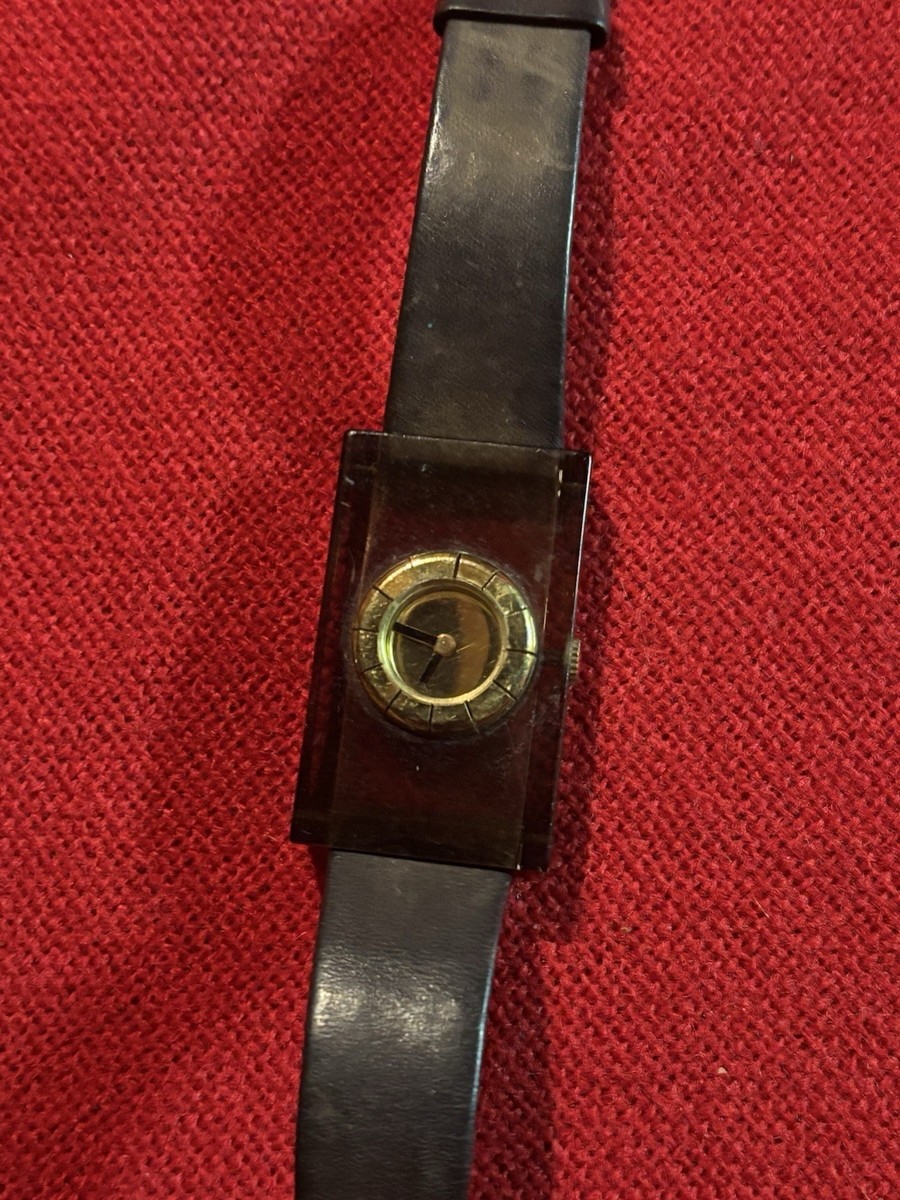 Lanvin, Paris Retro Lucite Ladies Wristwatch c. 1970s Vintage | eBay