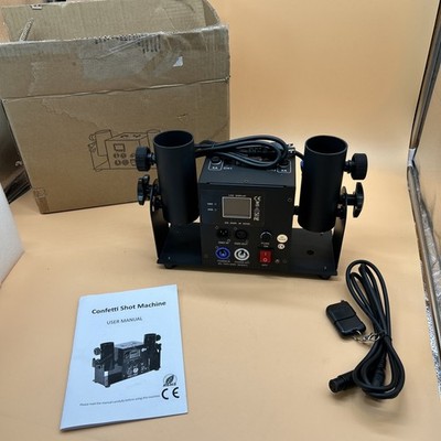 MOKA 2 Shots Confetti Launcher Cannon DMX Confetti Machine Remote Gender Reveal