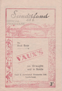 FOOTBALL PROGRAMME SUNDERLAND V BLACKBURN ROVERS 1948 49