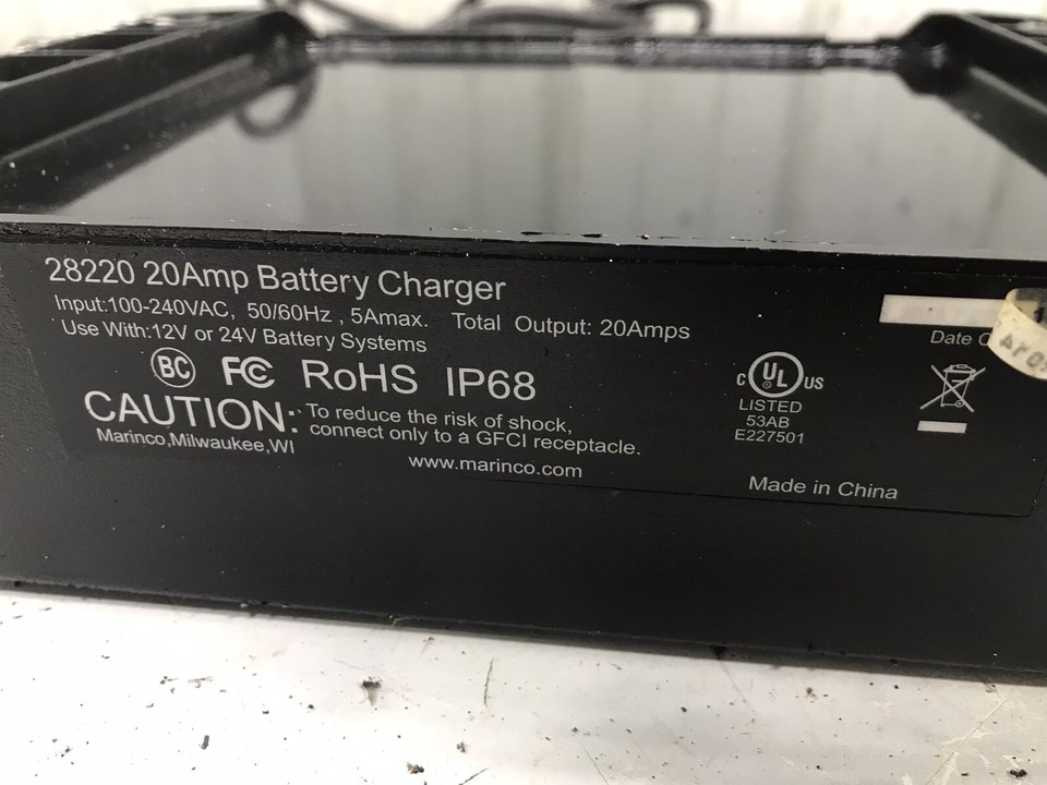 94 Bayliner Ciera Boat Marinco 20 Amp charge Pro marine battery charger eBay