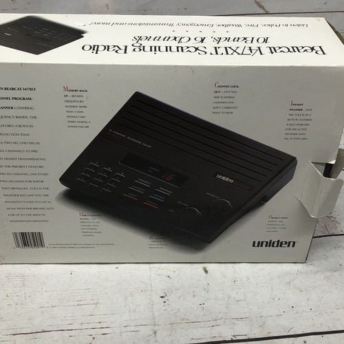 UNIDEN Bearcat BC147XLT 16 Channel Scanner Fire, Police, Weather - Zdjęcie 4 z 9