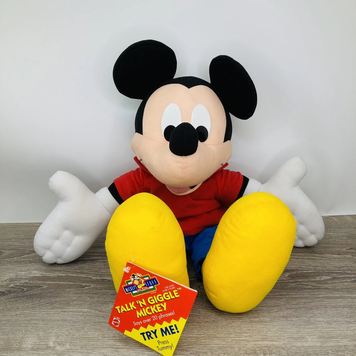Large Stuffed Talking Mickey Mouse