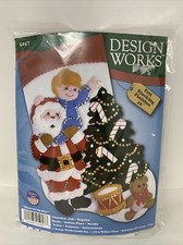 Felt Embroidery Kit Design Works Reach For The Star Christmas Stocking DW5057