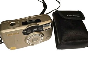 SAMSUNG FINO 80XL - 35mm film point and shoot camera - w/ case retro - VGC - UK