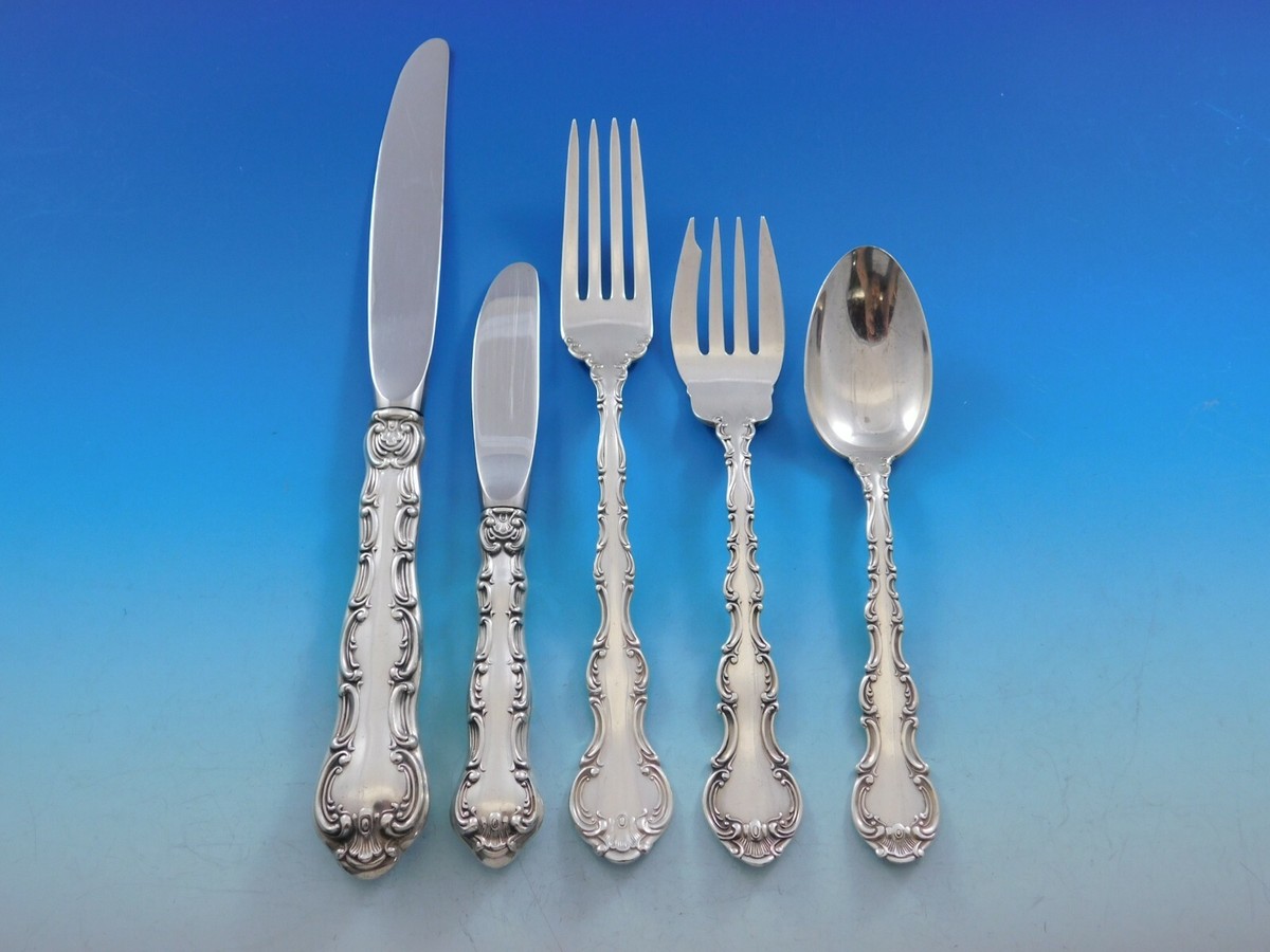 Strasbourg by Gorham Sterling Silver Flatware Set Service 12 Place