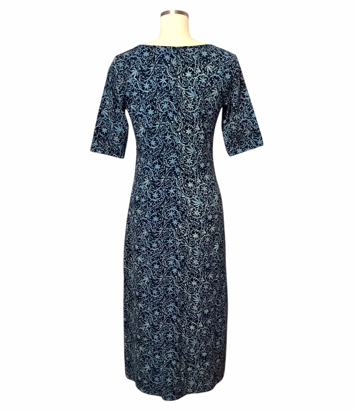 Peruvian Connection Batik Vine Print Midi Dress S… - image 4