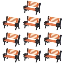 10pcs Model Trains N Scale 1:160 Bench Chair Settee Model Park Scenery YZ150