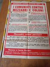 manifesto politico poster democrazia cristiana dc propaganda anti comunisti pci