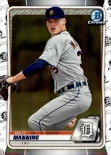 2020 Bowman - Chrome Prospects Matt Manning #BCP-99 (RC)